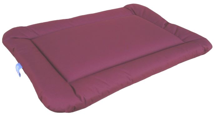 Image of Heavy Duty Waterproof Rectangular Dog Cushion Pads - Red - Large