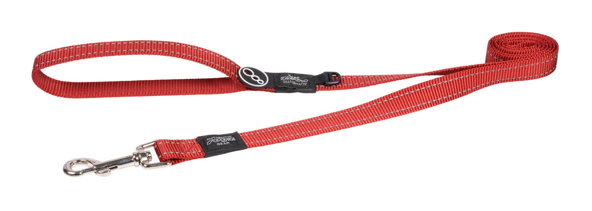 Image of Rogz Utility Classic Reflective Dog Lead - Red - Medium