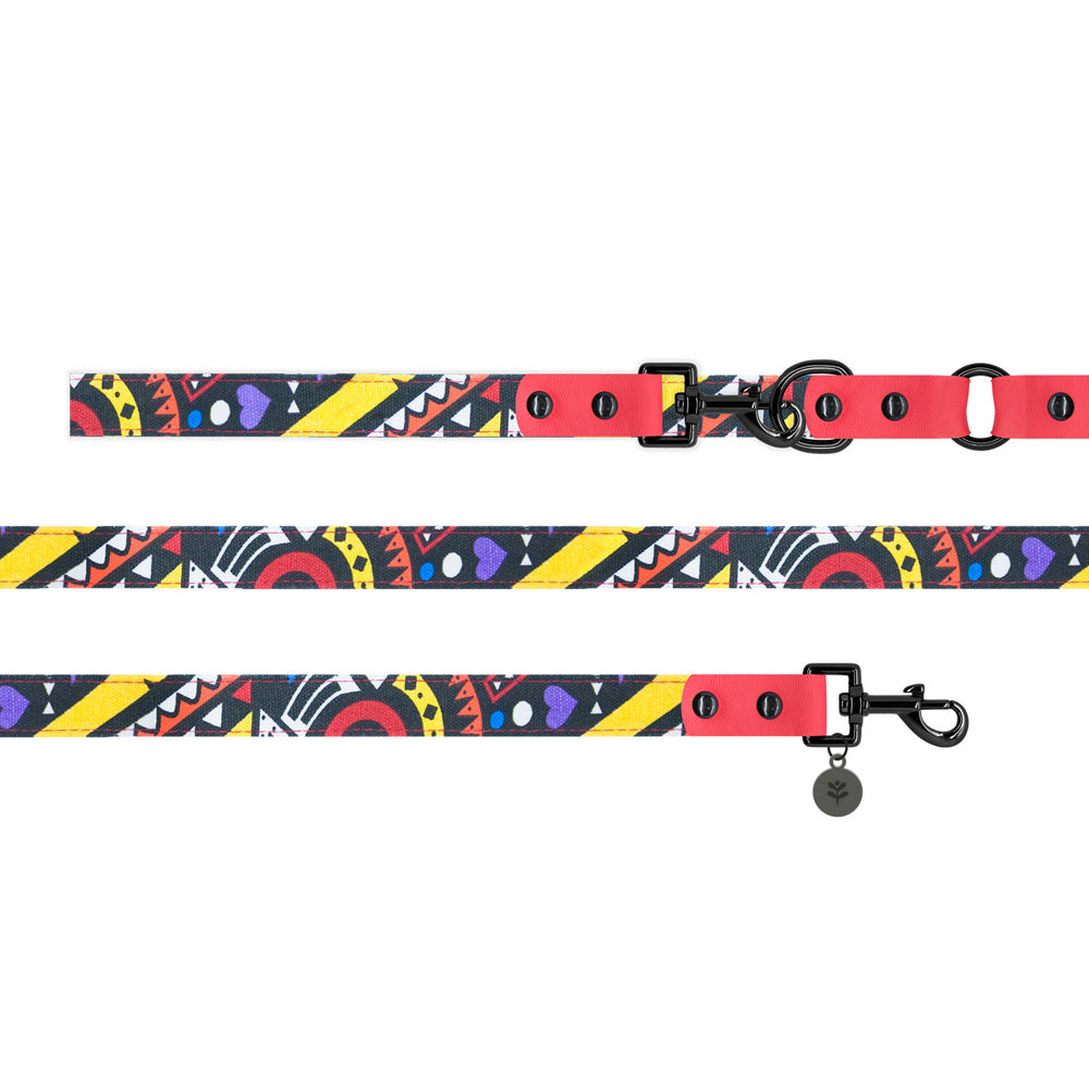 Image of Sotnos Colourful Tribal Print Smart Dog Lead - Small