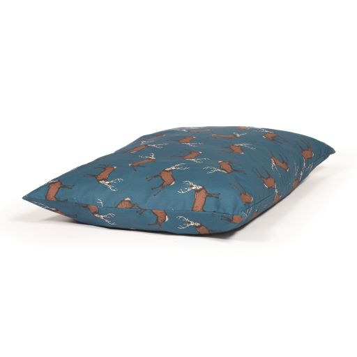 Image of Danish Design Woodland Stag Dog Duvet - Blue - Size Medium