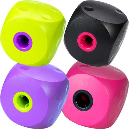Image of Buster Cube Treat Dispenser - Black - Small size 8cm (for dogs under 10Kg)