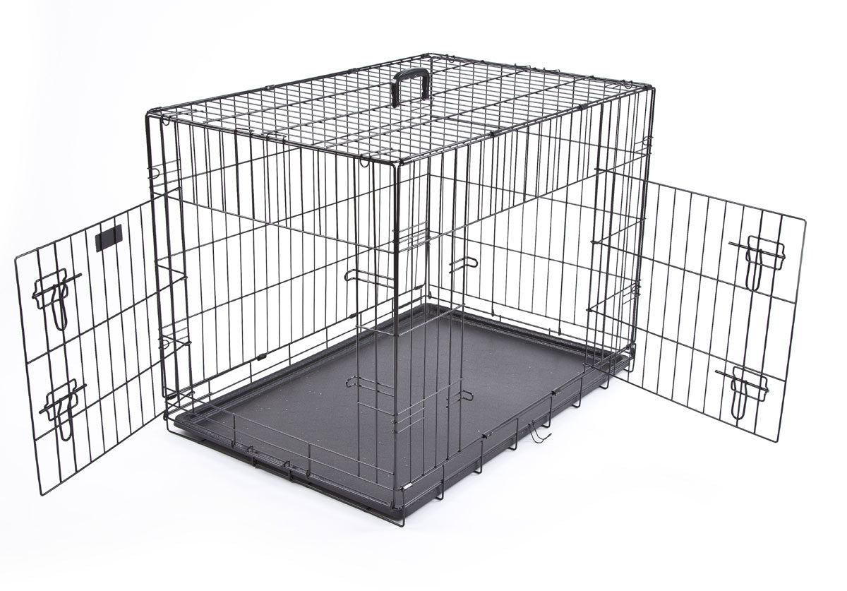 Image of Settledown Strong Durable Dog Crate - Black - Intermediate