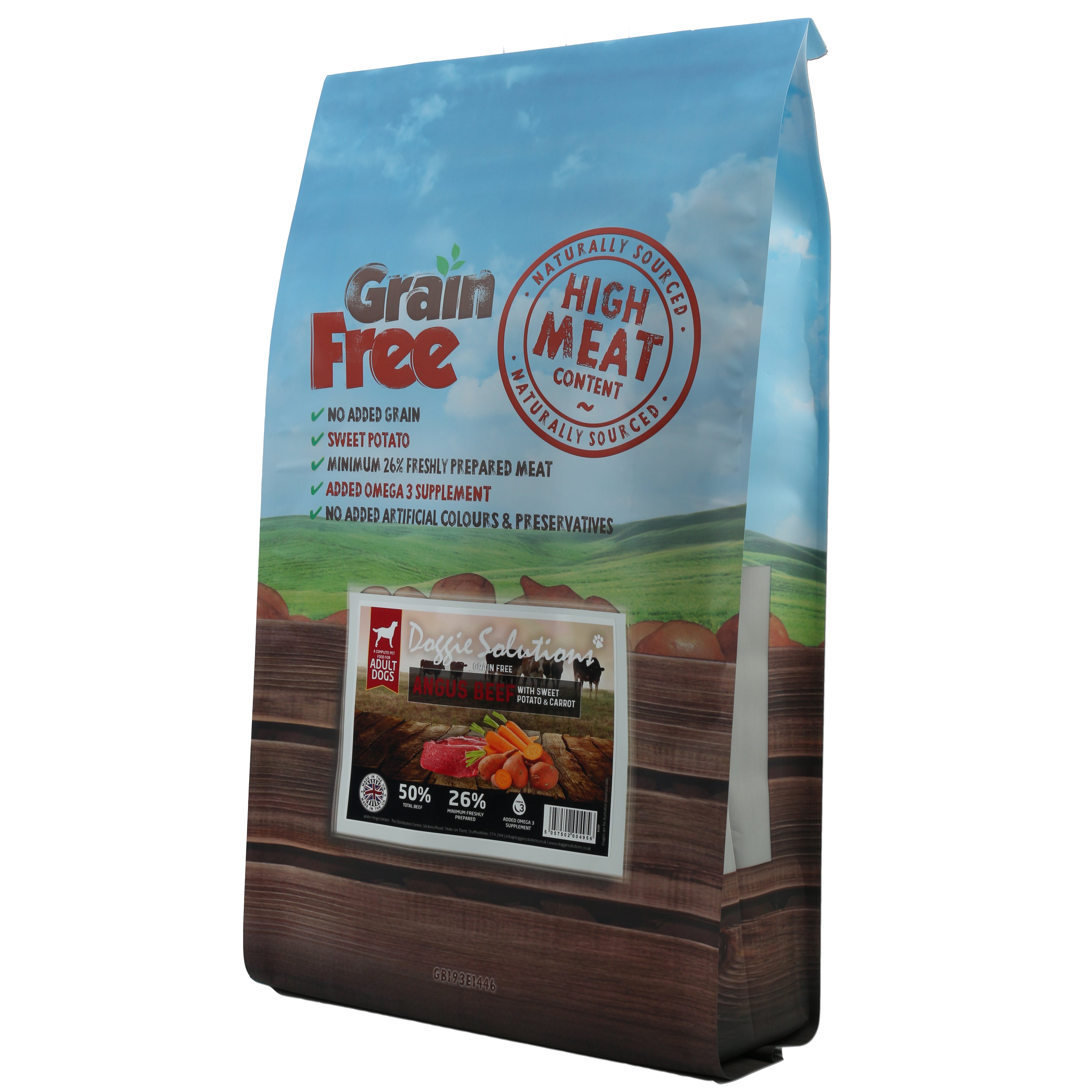 Image of Grain Free Angus Beef with Sweet Potato And Carrot Dog Food 2kg