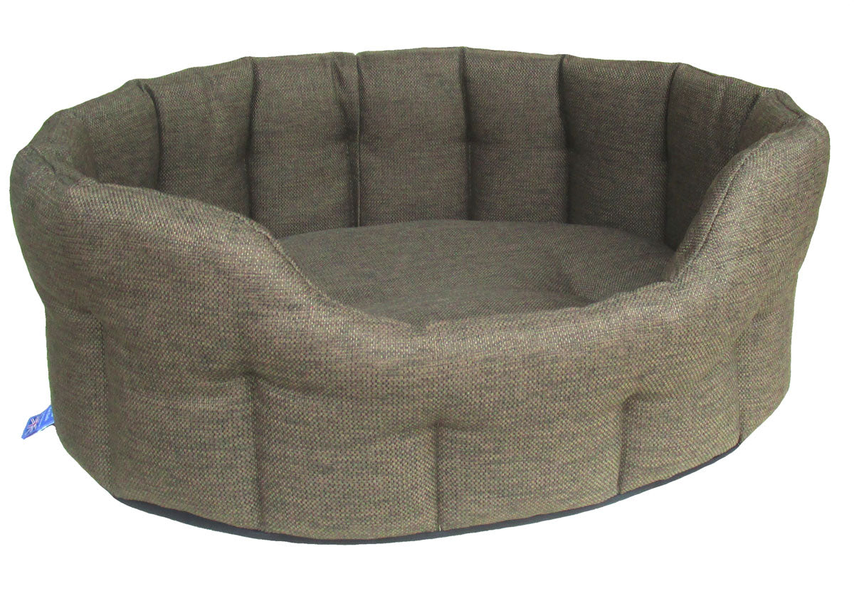 Image of Heavy Duty Basket Weave Softee Dog Beds - Tweed - Size 5