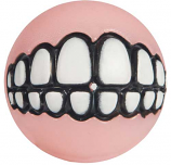 Image of Rogz Pupz Grinz Dog Teeth Ball - Pink - Small