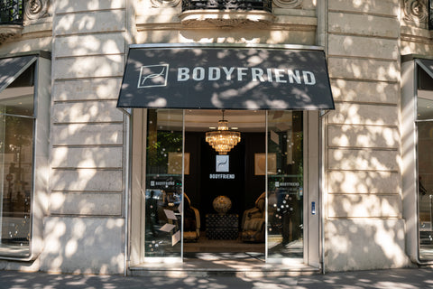 Façade du showroom Bodyfriend à Paris