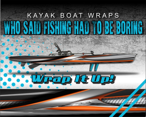 Speed Kayak Vinyl Wrap Kit Graphic Decal/Sticker 12ft and 14ft