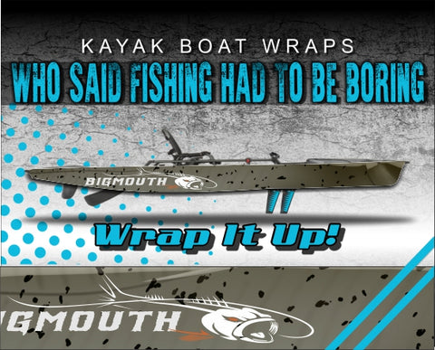 Striped Bass Skin Kayak Vinyl Wrap Kit Graphic Decal/Sticker 12ft