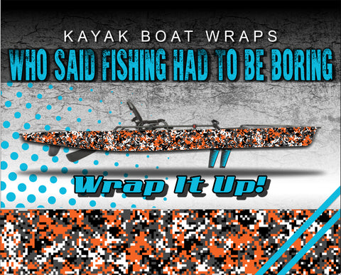 Orange Bone Fish Kayak Vinyl Wrap Kit Graphic Decal/Sticker 12ft and 1 –  Elite Choice Graphics
