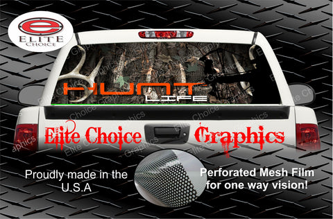 Reel Life Bass Fish Rear Window Wrap – Elite Choice Graphics