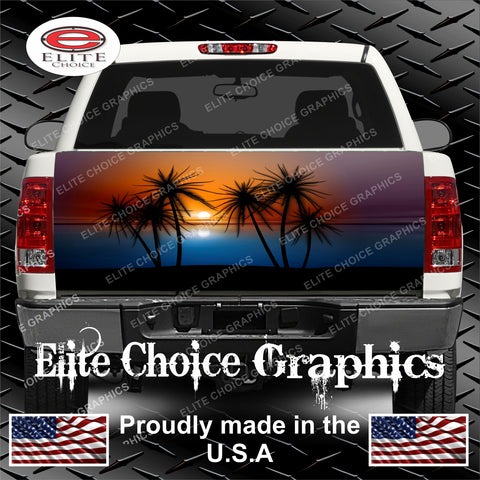 Beach Scene Dusk Rear Window Wrap – Elite Choice Graphics