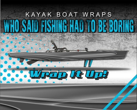 Speed Kayak Vinyl Wrap Kit Graphic Decal/Sticker 12ft and 14ft