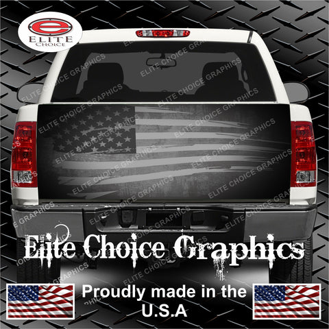 Tattered American Flag Tailgate Wrap