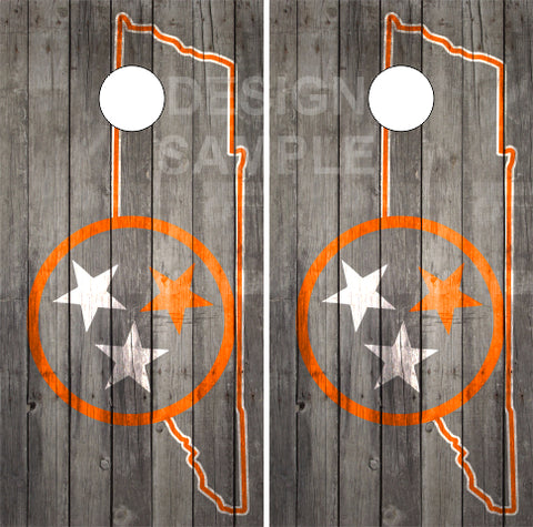 Tennessee Titans and Filipino flag themed tailgate sized cornhole boards in  2023