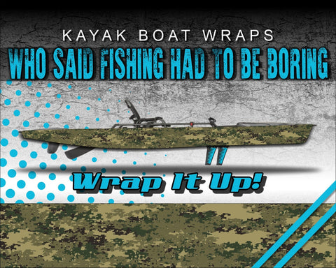 Roosterfish Skin Kayak Vinyl Wrap Kit Graphic Decal/Sticker 12ft