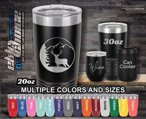 Mugzie -Bulk Custom Printed Double-Wall Stainless Steel 20oz Thermal  Tumbler with Full Color Wrap
