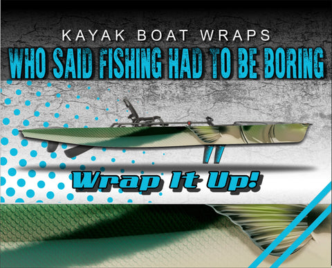 Striped Bass Skin Kayak Vinyl Wrap Kit Graphic Decal/Sticker 12ft