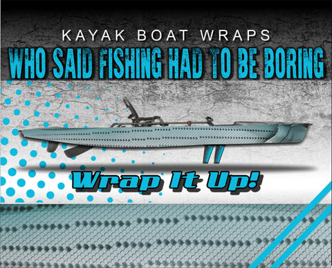 Roosterfish Skin Kayak Vinyl Wrap Kit Graphic Decal/Sticker 12ft