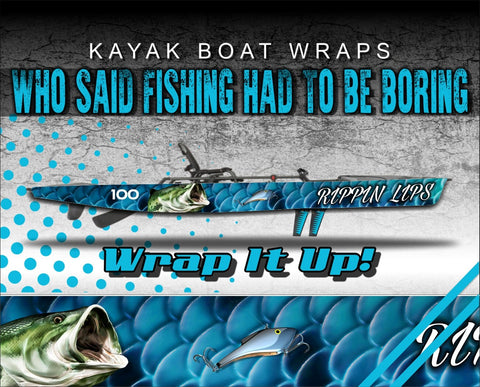 Crappie Fish Rippin Lips Kayak Vinyl Wrap Kit Graphic Decal/Sticker 12 –  Elite Choice Graphics