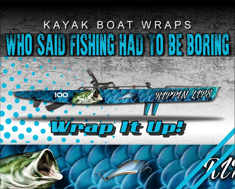 Rippin Lips Bass Kayak Vinyl Wrap Kit Graphic Decal/Sticker 12ft and 1 –  Elite Choice Graphics