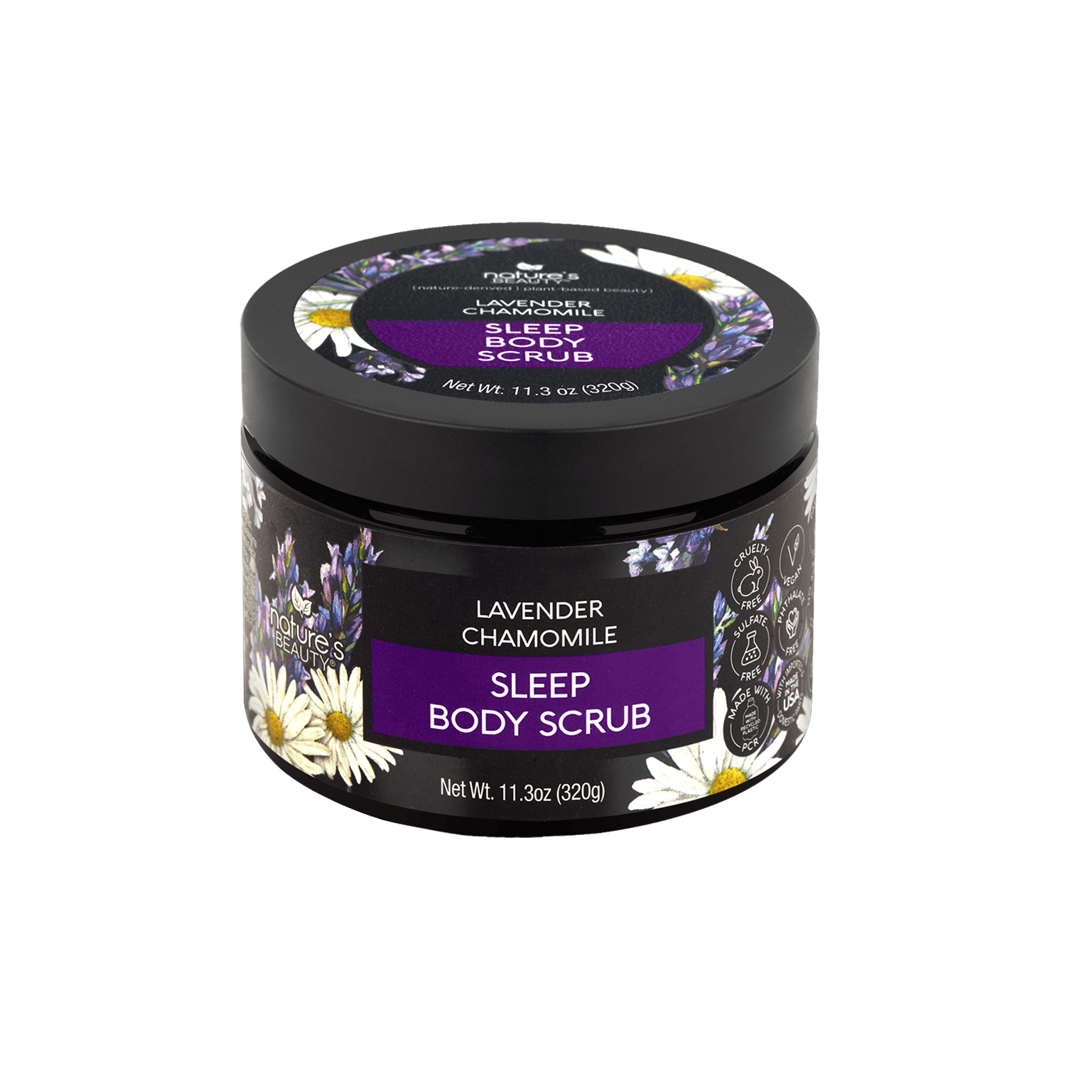 Lavender Chamomile Sleep Body Scrub – Nature's Beauty Body Care