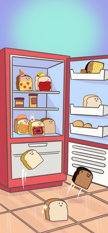 Refrigerator Tasty Toastys Mobile Wallpaper