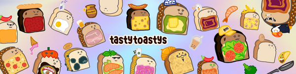 Tasty Toastys Colourful Digital Collectibles Banner