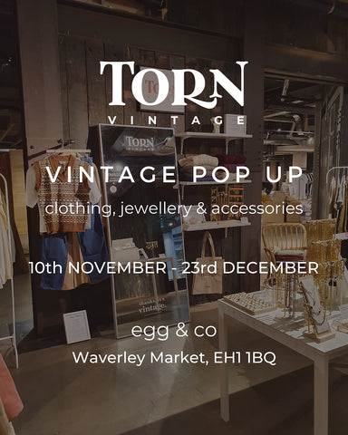 Vintage Pop Up at egg & co (Waverley Market, Edinburgh) poster