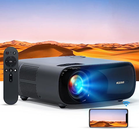 NexiGo PJ40 Projector with WiFi and Bluetooth