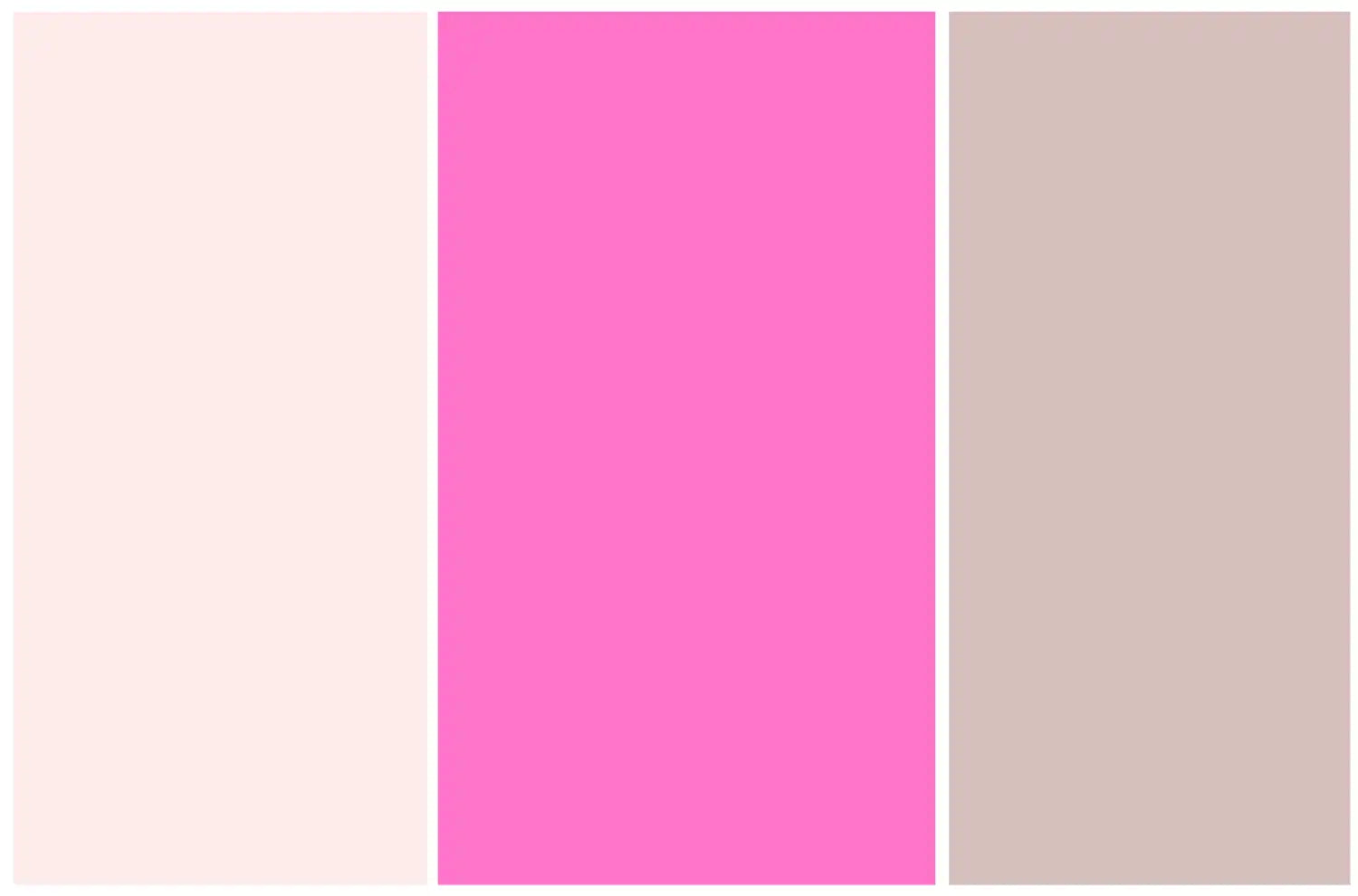 ピンク色の種類が3種類