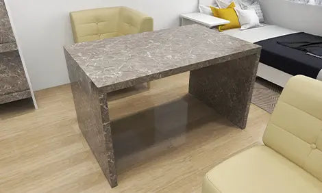 大理石模様がおしゃれな高級感あるダイニングテーブル