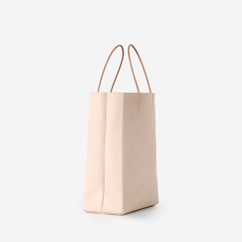 フトコロ 革製 紙袋トート（側面）