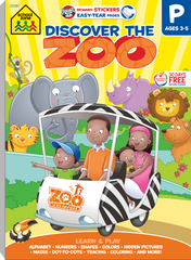 discover the zoo themed preschool workbook