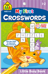 my first crossword activity workbook for kids