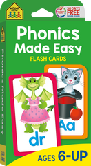 image of a pack of Phonic Made Easy flash cards from School Zone