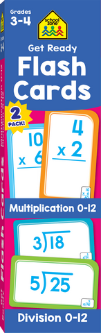 product image of 2-pack multiplication and division flash cards by school zone