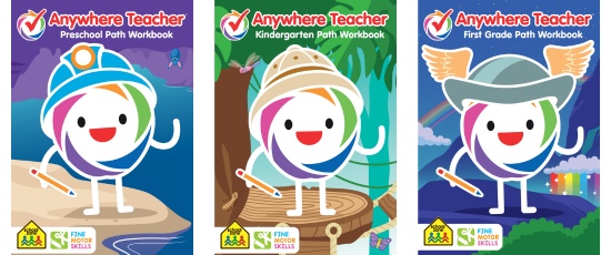 roup of 3 anywhere teacher anywhere teachers learning path fine motor skills workbooks preschool, kindergarten, and first grade