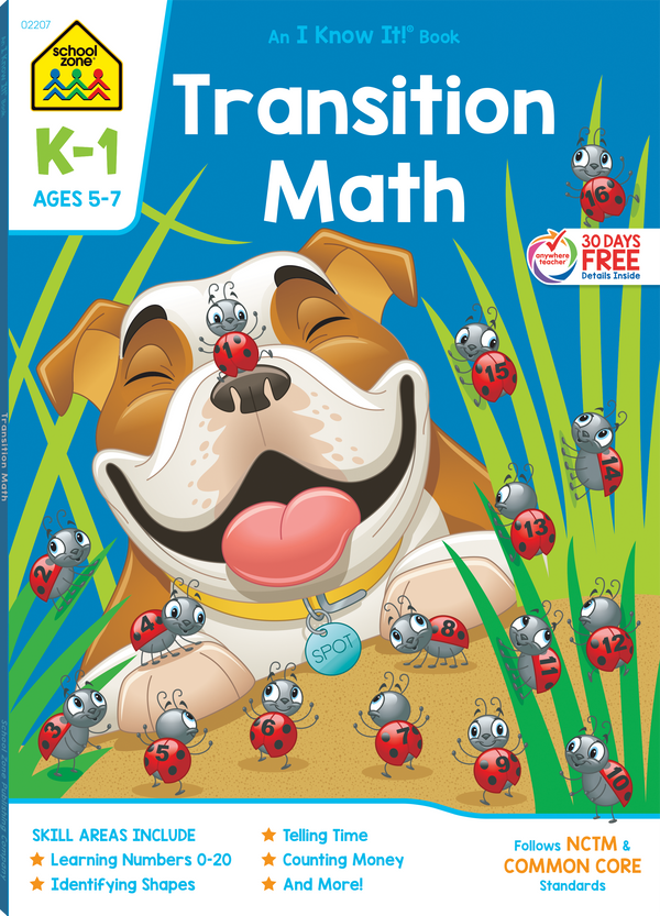 Big Math 1-2 Workbook (Spiral Bound) – School Zone Publishing Company