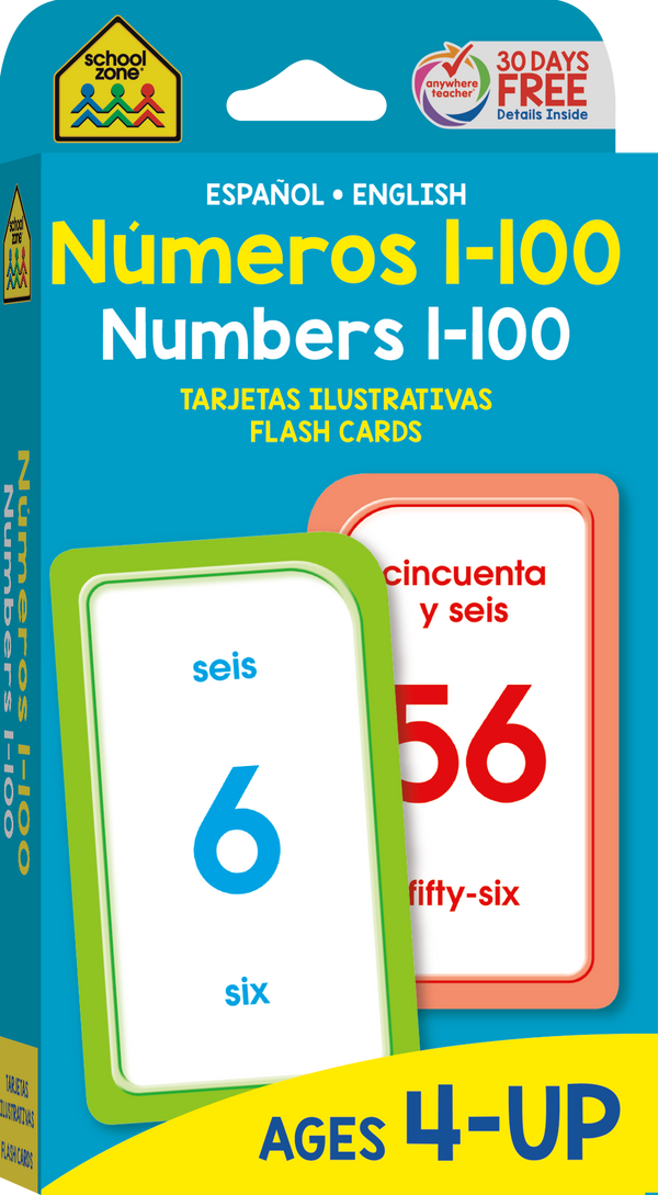 Bilingual Flash Cards (4-Pack) – School Zone Publishing Company