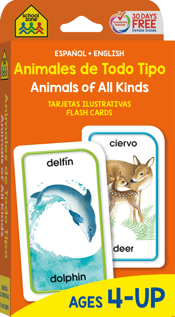 Bilingual Flash Cards (4-Pack) – School Zone Publishing Company