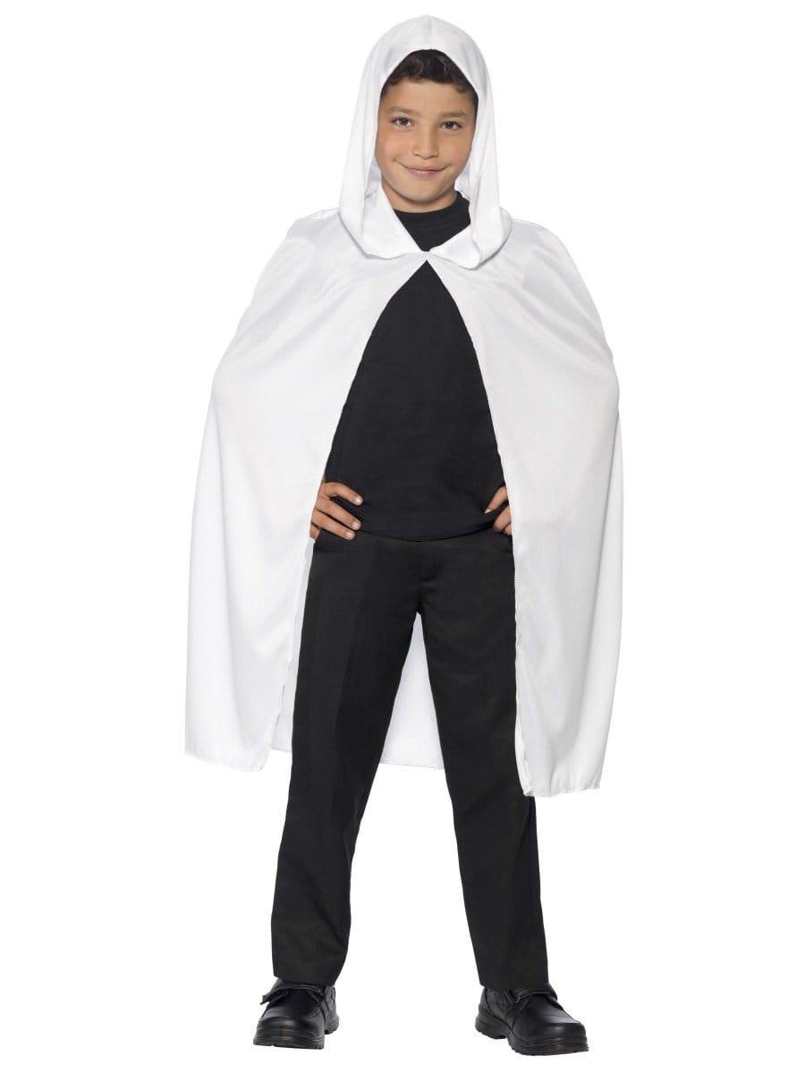 White Hooded Cape| Online Party Store | Halloween Costume Supplies