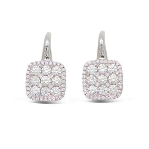Frederic Sage - 14K White Gold Diamond Earrings