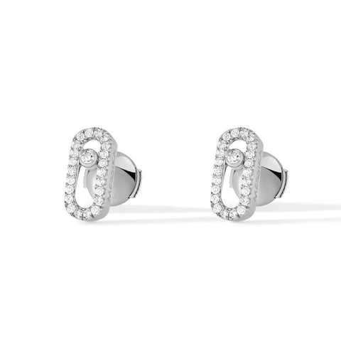 Messika White Gold Diamond Earrings - MOVE UNO