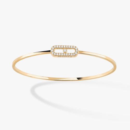 Messika Yellow Gold Diamond Bracelet - MOVE NOA BANGLE PM