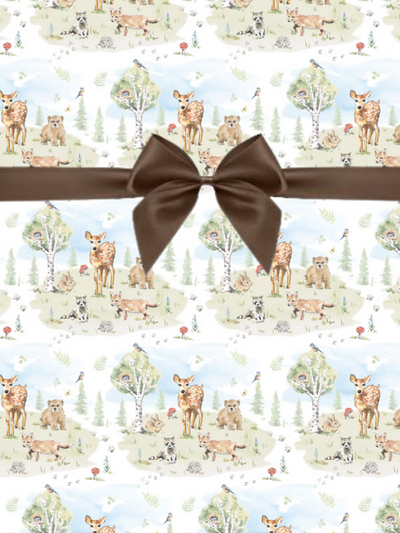 Woodland Babies Wrapping Paper by Florandbear