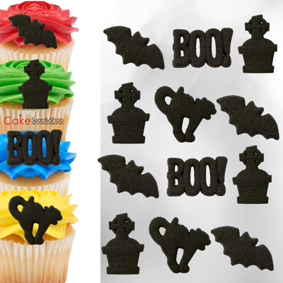 Ships Fast 12 Edible Death Head Moth Wafer Paper Cupcake Toppers for  Halloween Parties. 2.5 Across, Edible Creepy Cute Cake Decorations 