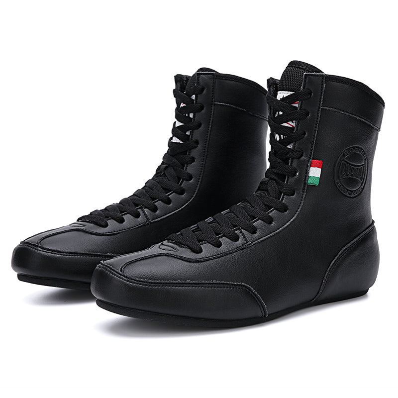 QJ-2109 Genuine Leather Boxing Shoes | T-KU SHOP
