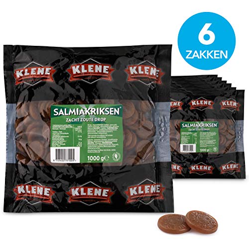 1 Kilo/2.2lbs -KiloBag - Klene Salmiak Riksen zacht zout Drop (Salmiak# ...