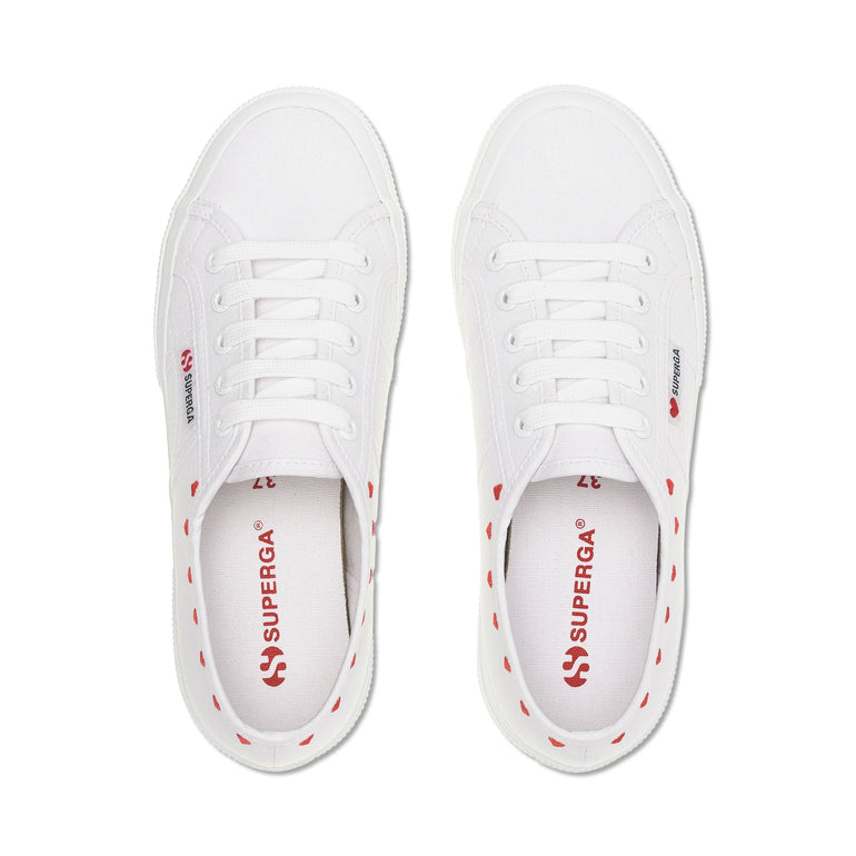 Superga - 2750 Little Hearts Embroidery Sneakers White – Superga US