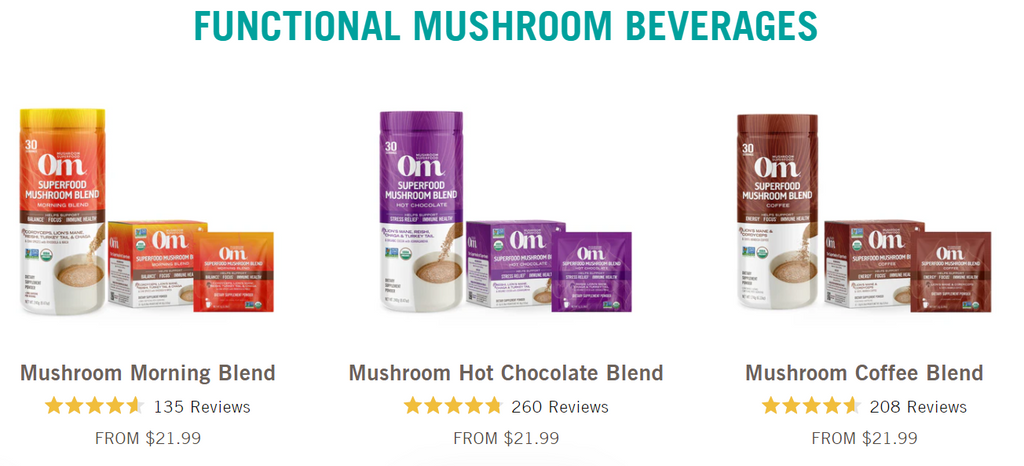 Om Functional Mushroom Beverages